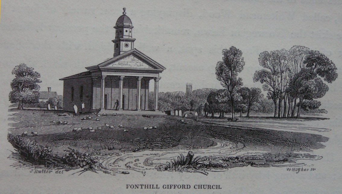 Wood - Fonthill Gifford Church. - Hughes